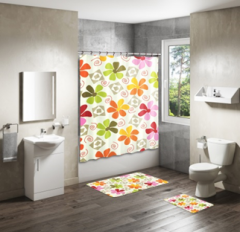 Shower Curtain&Bath Mat Sets-178