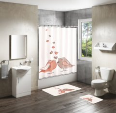 Shower Curtain&Bath Mat Sets-184