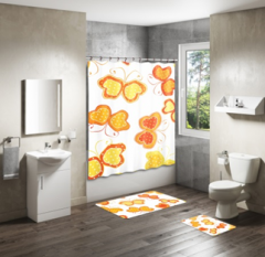 Shower Curtain&Bath Mat Sets-187