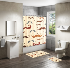 Shower Curtain&Bath Mat Sets-189