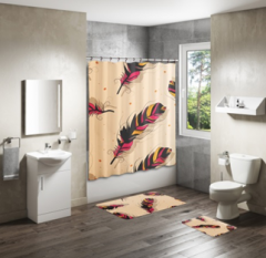 Shower Curtain&Bath Mat Sets-190