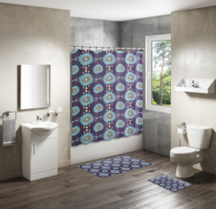 Shower Curtain&Bath Mat Sets-197