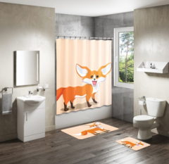 Shower Curtain&Bath Mat Sets-201