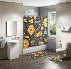 Shower Curtain&Bath Mat Sets-205