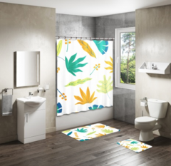 Shower Curtain&Bath Mat Sets-209