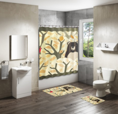 Shower Curtain&Bath Mat Sets-215