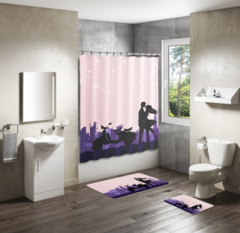 Shower Curtain&Bath Mat Sets-227