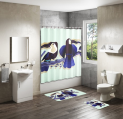 Shower Curtain&Bath Mat Sets-242