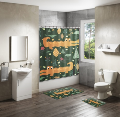 Shower Curtain&Bath Mat Sets-244