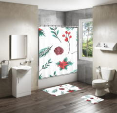 Shower Curtain&Bath Mat Sets-248