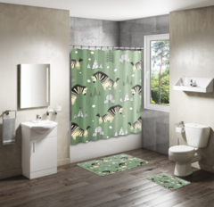 Shower Curtain&Bath Mat Sets-249