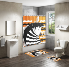 Shower Curtain&Bath Mat Sets-250