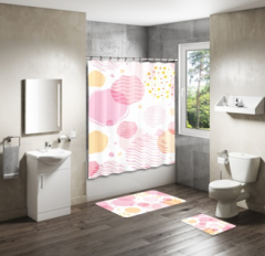 Shower Curtain&Bath Mat Sets-252