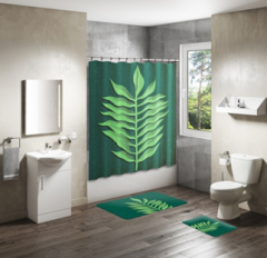 Shower Curtain&Bath Mat Sets-254