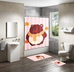 Shower Curtain&Bath Mat Sets-260