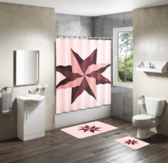 Shower Curtain&Bath Mat Sets-270