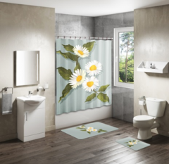 Shower Curtain&Bath Mat Sets-274