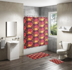 Shower Curtain&Bath Mat Sets-295