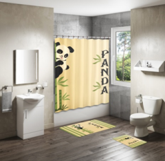 Shower Curtain&Bath Mat Sets-297