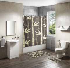 Shower Curtain&Bath Mat Sets-306