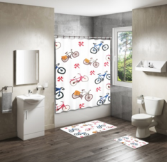 Shower Curtain&Bath Mat Sets-309