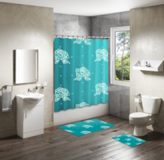 Shower Curtain&Bath Mat Sets-310