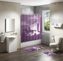Shower Curtain&Bath Mat Sets-316