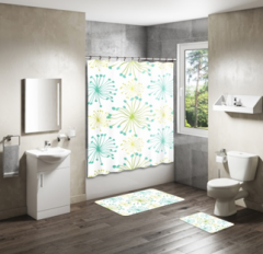 Shower Curtain&Bath Mat Sets-323