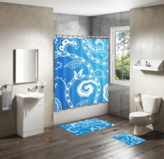 Shower Curtain&Bath Mat Sets-327