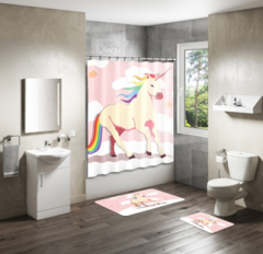 Shower Curtain&Bath Mat Sets-336
