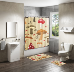 Shower Curtain&Bath Mat Sets-341