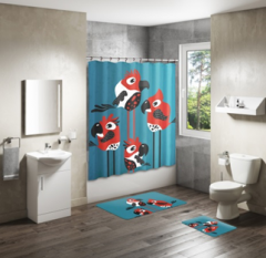 Shower Curtain&Bath Mat Sets-349