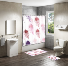 Shower Curtain&Bath Mat Sets-351