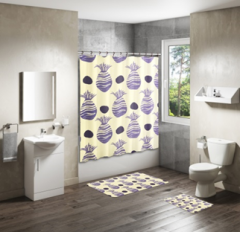 Shower Curtain&Bath Mat Sets-356