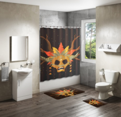 Shower Curtain&Bath Mat Sets-379
