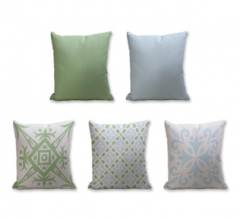 Set of 5 Cushion Cover - 50% Cotton 50% Polyester- 45x45cm (each)-29