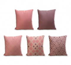 Set of 5 Cushion Cover - 50% Cotton 50% Polyester- 45x45cm (each)-69