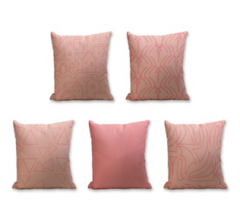 Set of 5 Cushion Cover - 50% Cotton 50% Polyester- 45x45cm (each)-83