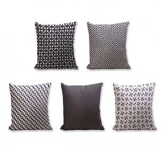 Set of 5 Cushion Cover - 50% Cotton 50% Polyester- 45x45cm (each)-108