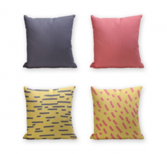 Set of 4 Cushion Cover - 50% Cotton 50% Polyester- 45x45cm (each) -146