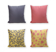 Set of 4 Cushion Cover - 50% Cotton 50% Polyester- 45x45cm (each) -147