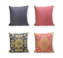 Set of 4 Cushion Cover - 50% Cotton 50% Polyester- 45x45cm (each) -152