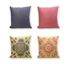 Set of 4 Cushion Cover - 50% Cotton 50% Polyester- 45x45cm (each) -154