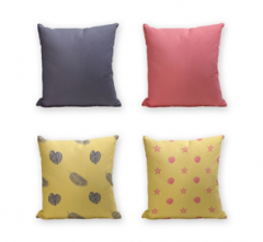 Set of 4 Cushion Cover - 50% Cotton 50% Polyester- 45x45cm (each) -157
