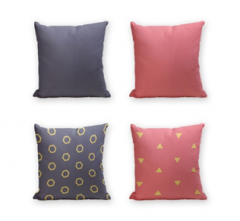 Set of 4 Cushion Cover - 50% Cotton 50% Polyester- 45x45cm (each) -158