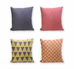 Set of 4 Cushion Cover - 50% Cotton 50% Polyester- 45x45cm (each) -159