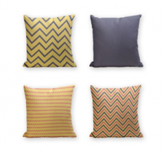Set of 4 Cushion Cover - 50% Cotton 50% Polyester- 45x45cm (each) -160