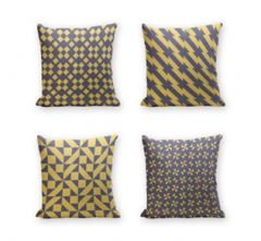 Set of 4 Cushion Cover - 50% Cotton 50% Polyester- 45x45cm (each) -171