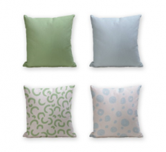 Set of 4 Cushion Cover - 50% Cotton 50% Polyester- 45x45cm (each) -176