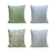 Set of 4 Cushion Cover - 50% Cotton 50% Polyester- 45x45cm (each) -180